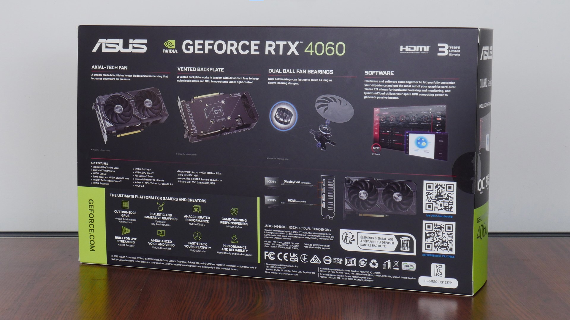 ASUS デュアルNVIDIA GeForce RTX 3060 Ti V2 OCエディション
